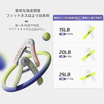 握力のトレーニング用品 Amazon | 【2025強化版】ハンドグリップ 握力 トレーニング